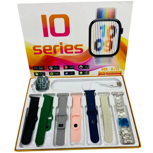 MK-X20 Series 10 (7-in-1) Smart Watch – HD Display, Bluetooth Calling & Advanced Health Tracker