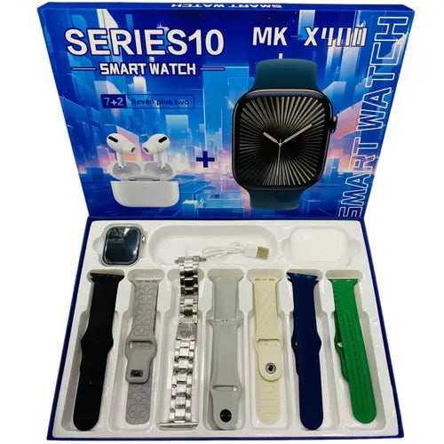 MK-X400 Series 10 (7+1) Smart Watch – Premium Smartwear with Bluetooth Calling, Multi-Sport & Health Tracker