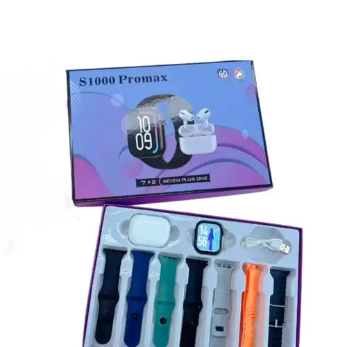 S1000 Pro Max (7+2) Smart Watch – Premium 46 mm AMOLED Display, Bluetooth Calling & Advanced Health Tracking